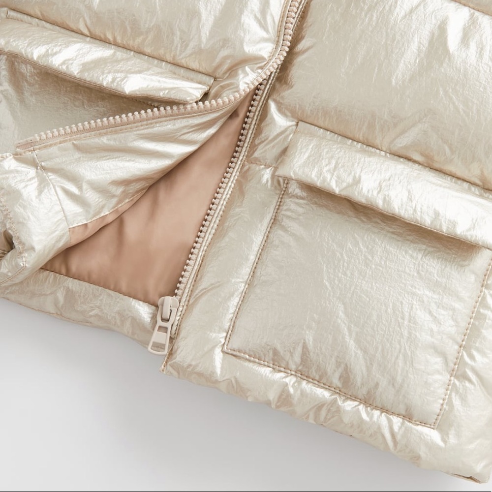 Zara Kids Metallized Padded Jacket - Picture 3 of 3